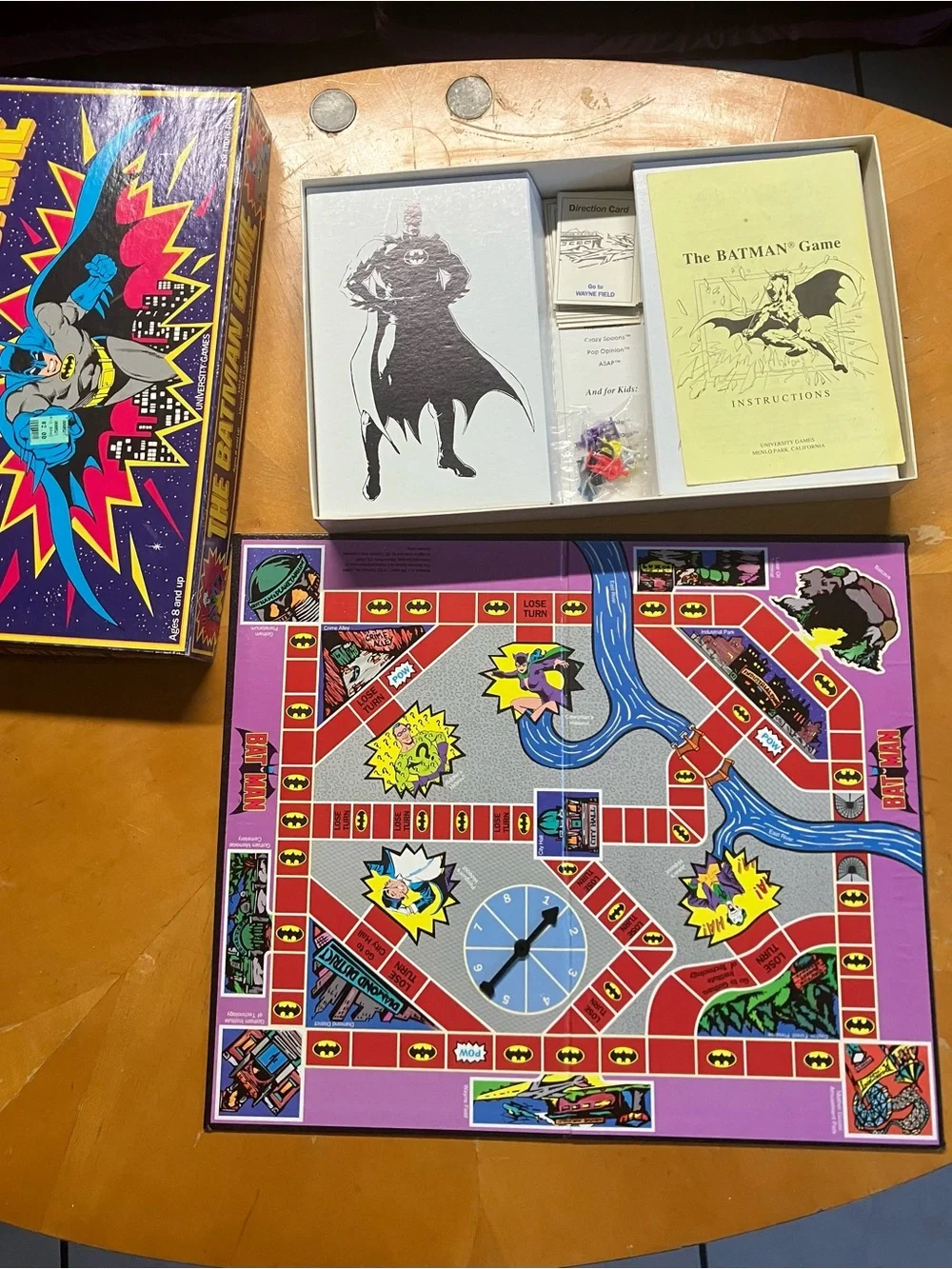 Huge Vintage 80s 90s Retro Board Game Lot of 8 Milton Bradley Batman