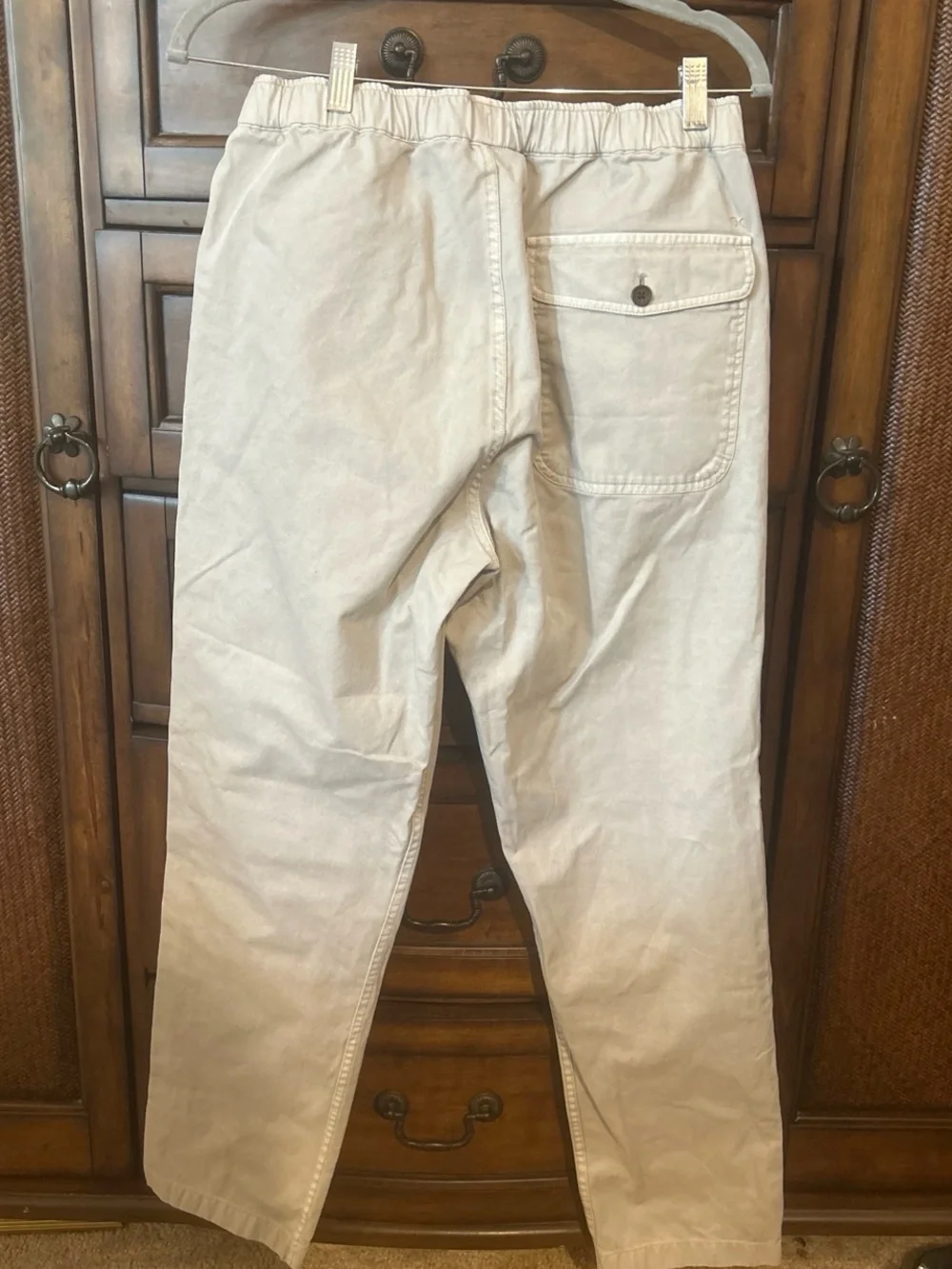 Outerknown Light Beige Drawstring Pants