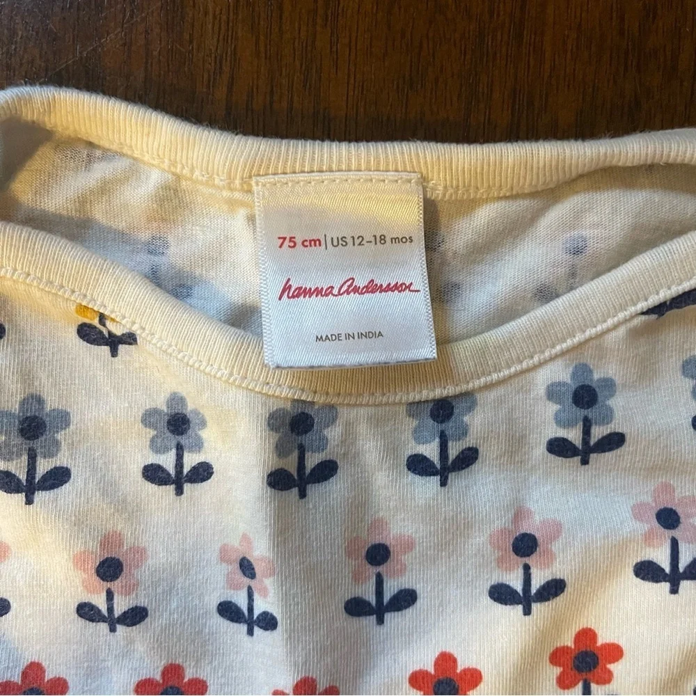 Hanna Andersson | Floral Baby Pocket Dress | 12-18 mo