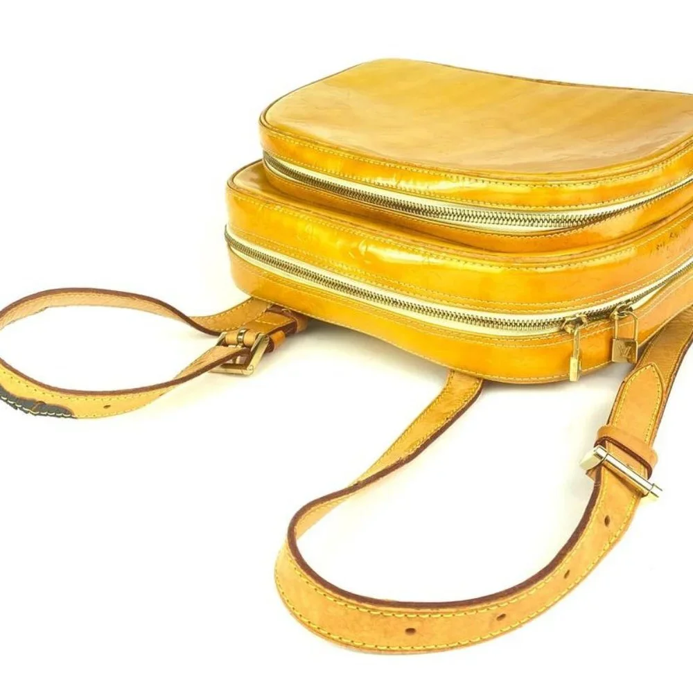 Louis Vuitton Yellow Monogram Vernis Murray Backpa