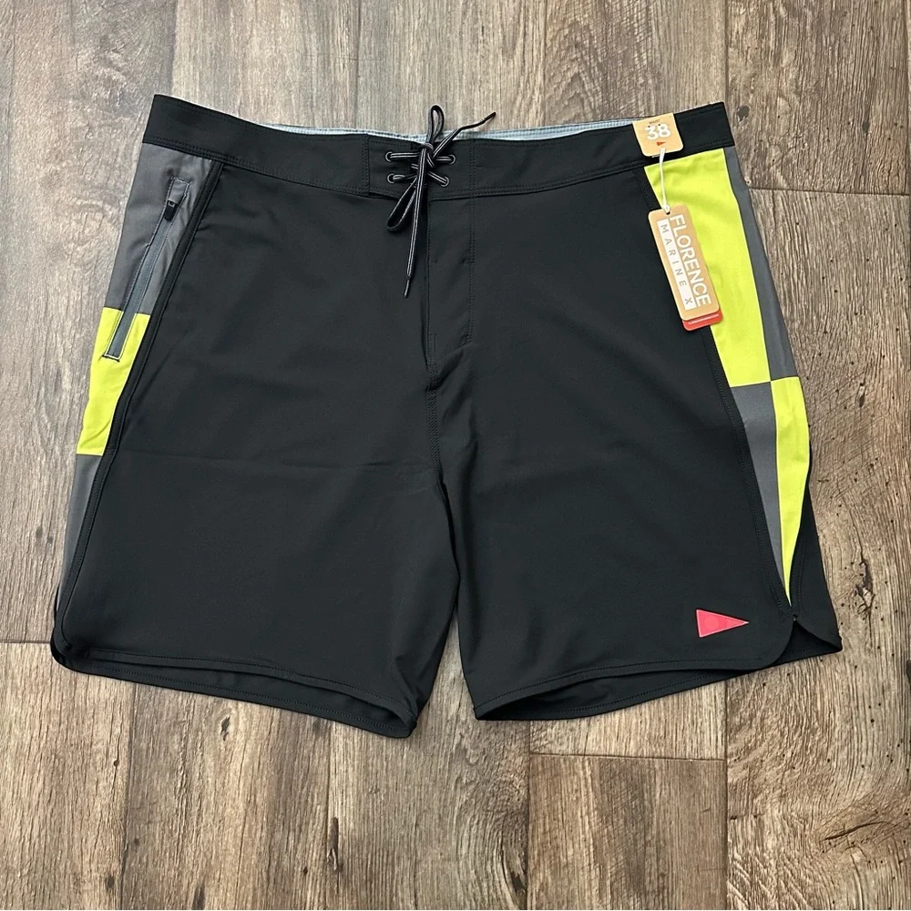 Florence Marine X Stretch Boardshort Men’s Size 38 Black