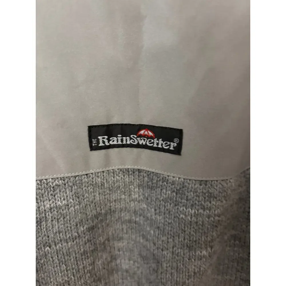 Rainswetter Water Repellent Golf Sweater, Men's, Med Grey MADE in USA