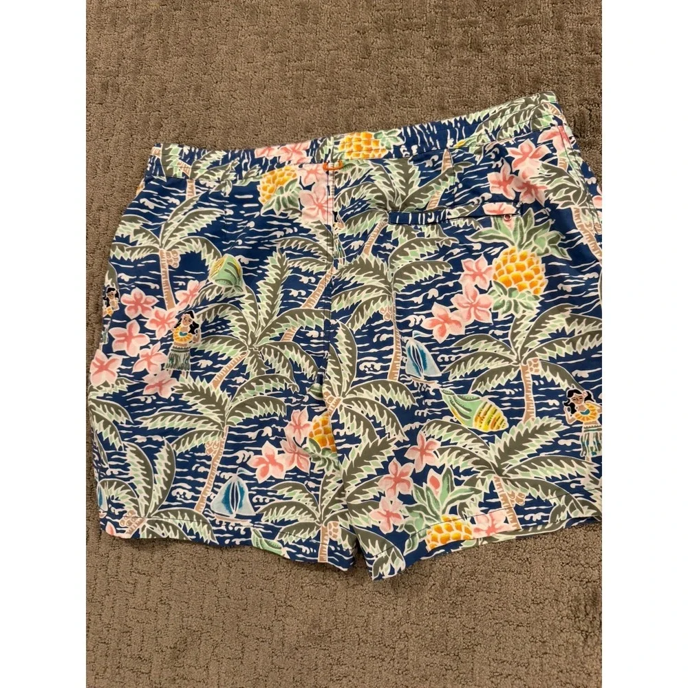 Tori Richard Hula Girl Swim Trunks 38 (Y1)