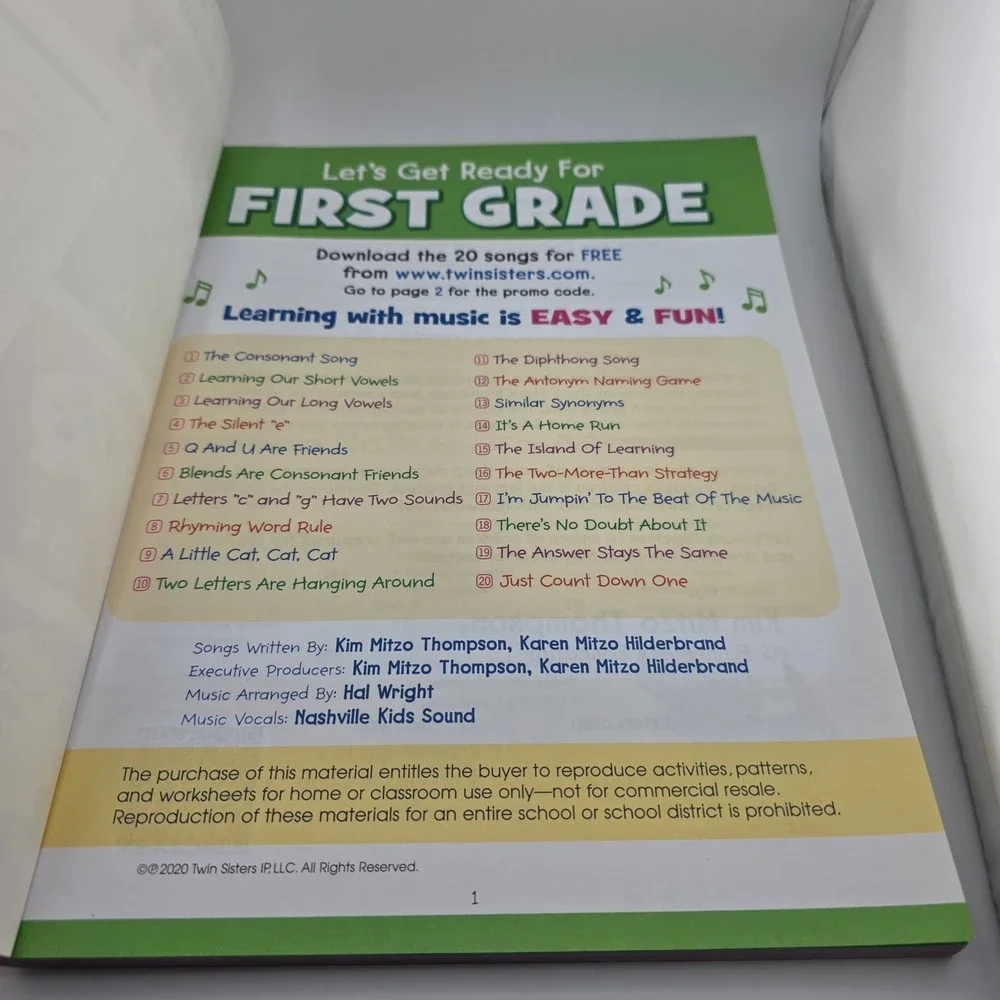 Creative Teaching Materials Lets Get Ready‎ for First Grade Workbook