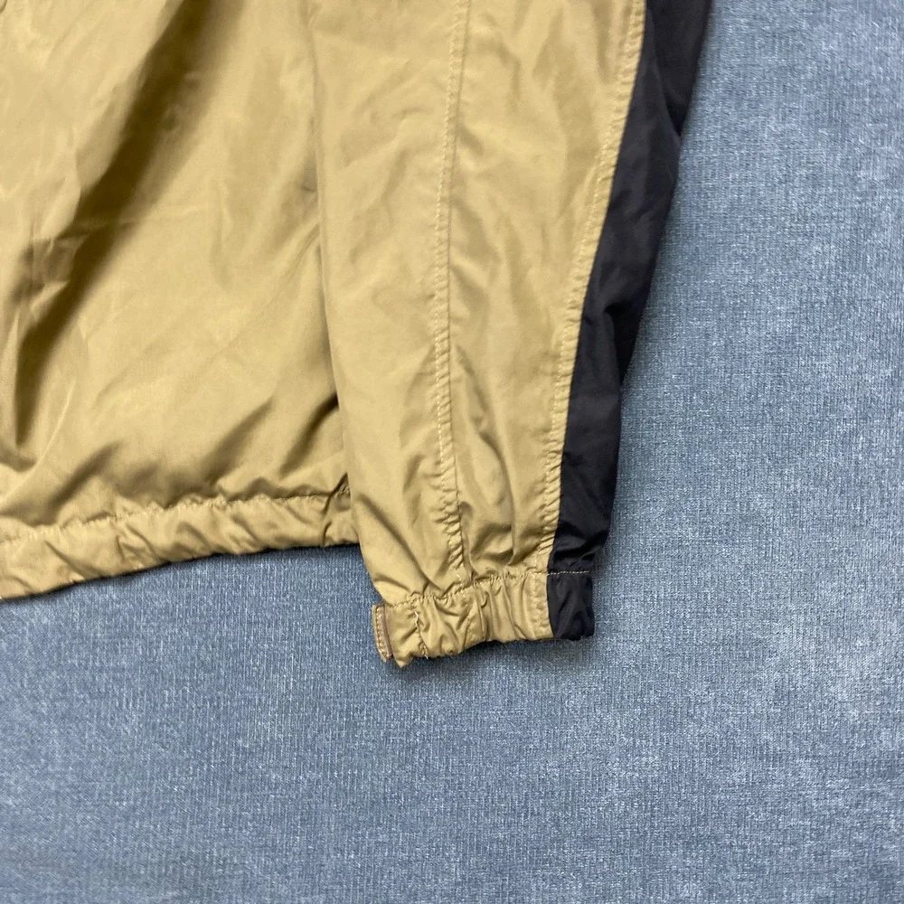 Nike Windbreaker Jacket Mens Medium Beige Athletic Sport Lightweight Full Zip