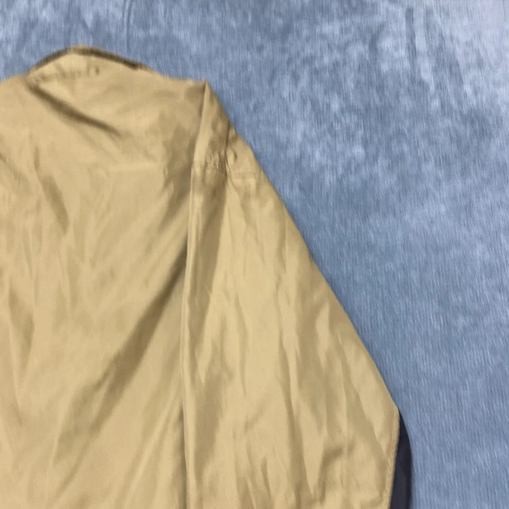 Nike Windbreaker Jacket Mens Medium Beige Athletic Sport Lightweight Full Zip