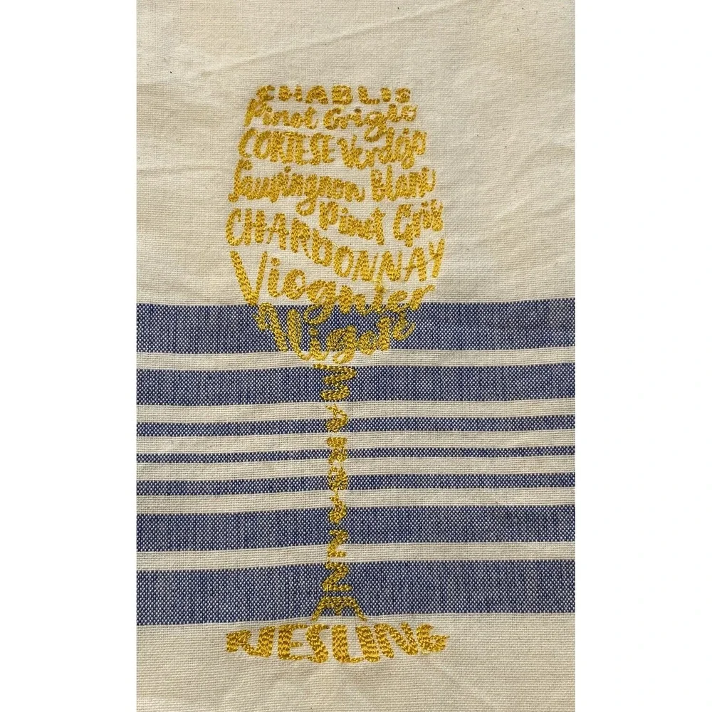 Beachable Wine Towels Set Funny Coastal Cottagecore Kitchen Bar Gift Decor