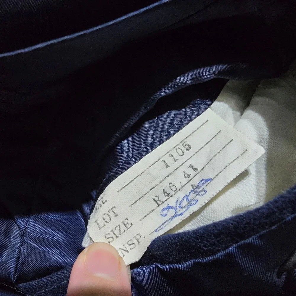 Paul Rene Suit Mens 46R 41x29 Navy Pinstripe 2-Piece Blazer Set vintage