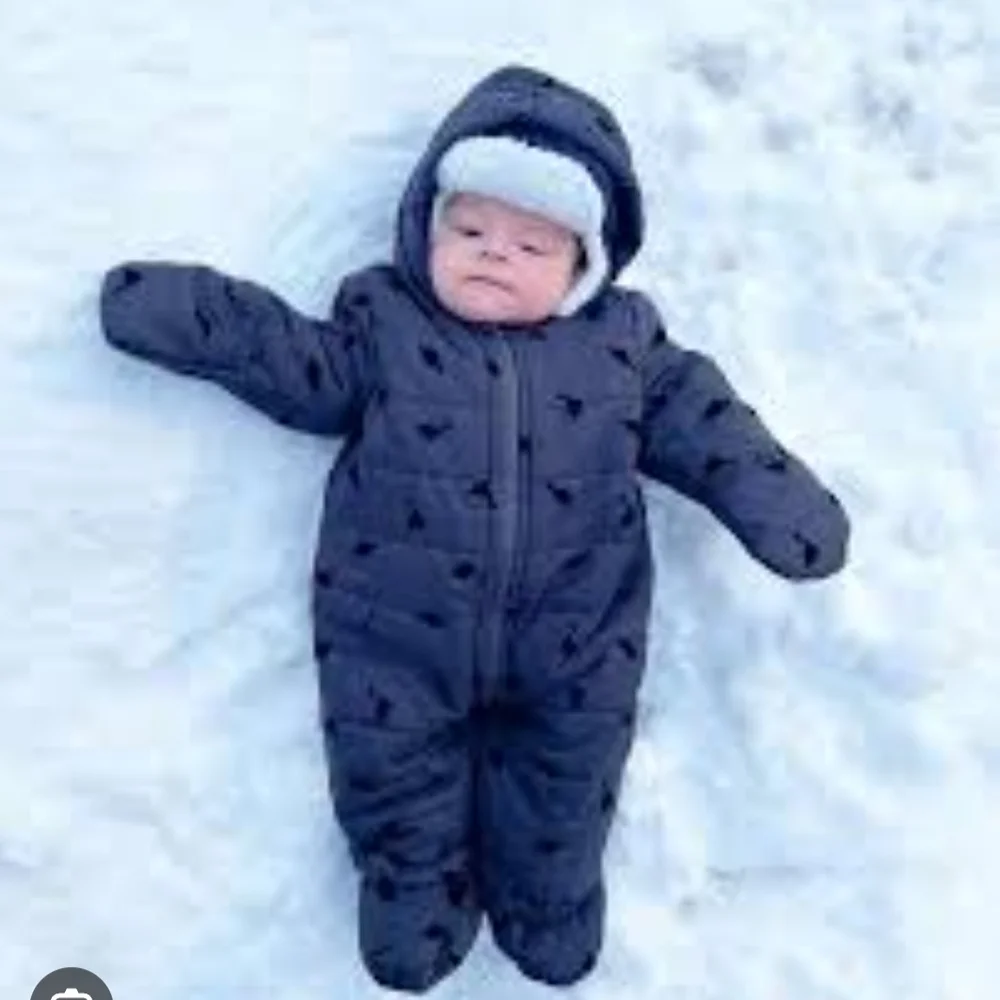 First Impressions Baby Dino Black Snowsuit
