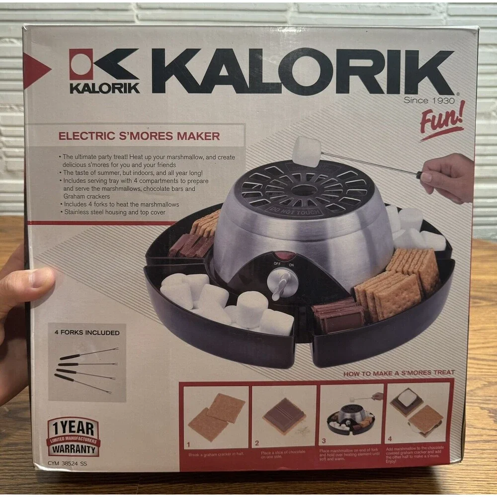 Kalorik Indoor Electric Stainless Steel S'mores Maker‎