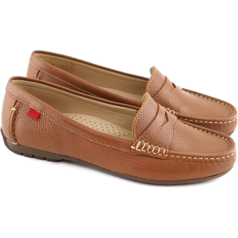 Marc Joseph New York Carroll Street Penny Loafer Women's US 8 Brown Shoes FZP634