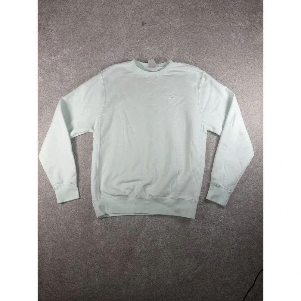 Nike Sportswear Fleece Sweatshirt Mint Green Mens Size S