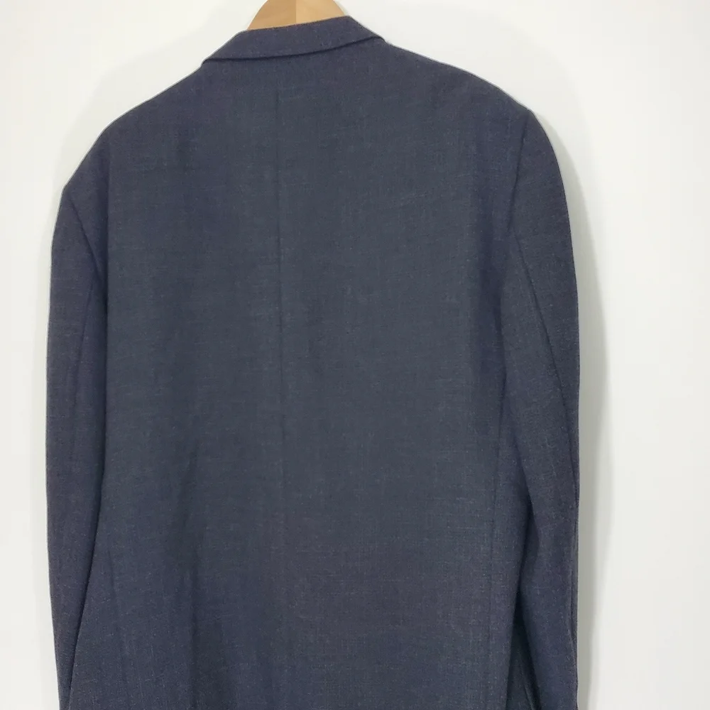 Biella Black/Britches of Georgetowne Gray Wool Knit Jacket, Size 48R