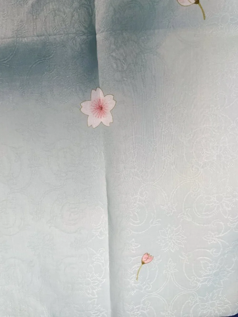 NWT Yukiko Hanai Cherry Blossom Cotton Scarf 19