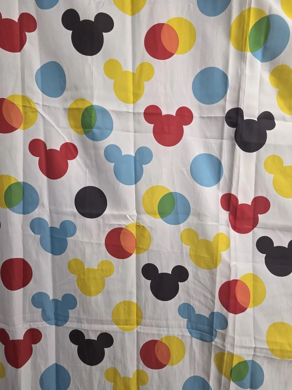 Disney Multicolor Mickey Shower Curtain 68x72
