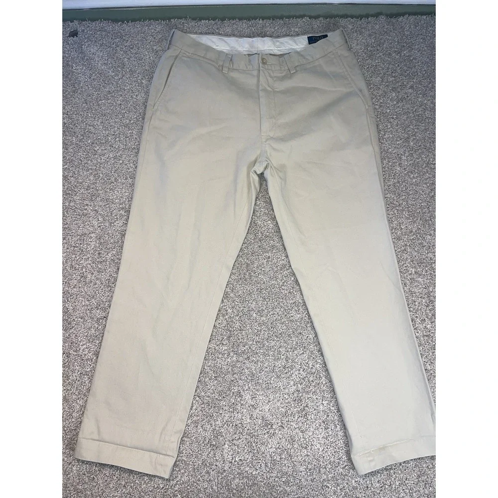 Polo Ralph Lauren Classic Fit Khaki Chino Pants Mens 36x30‎