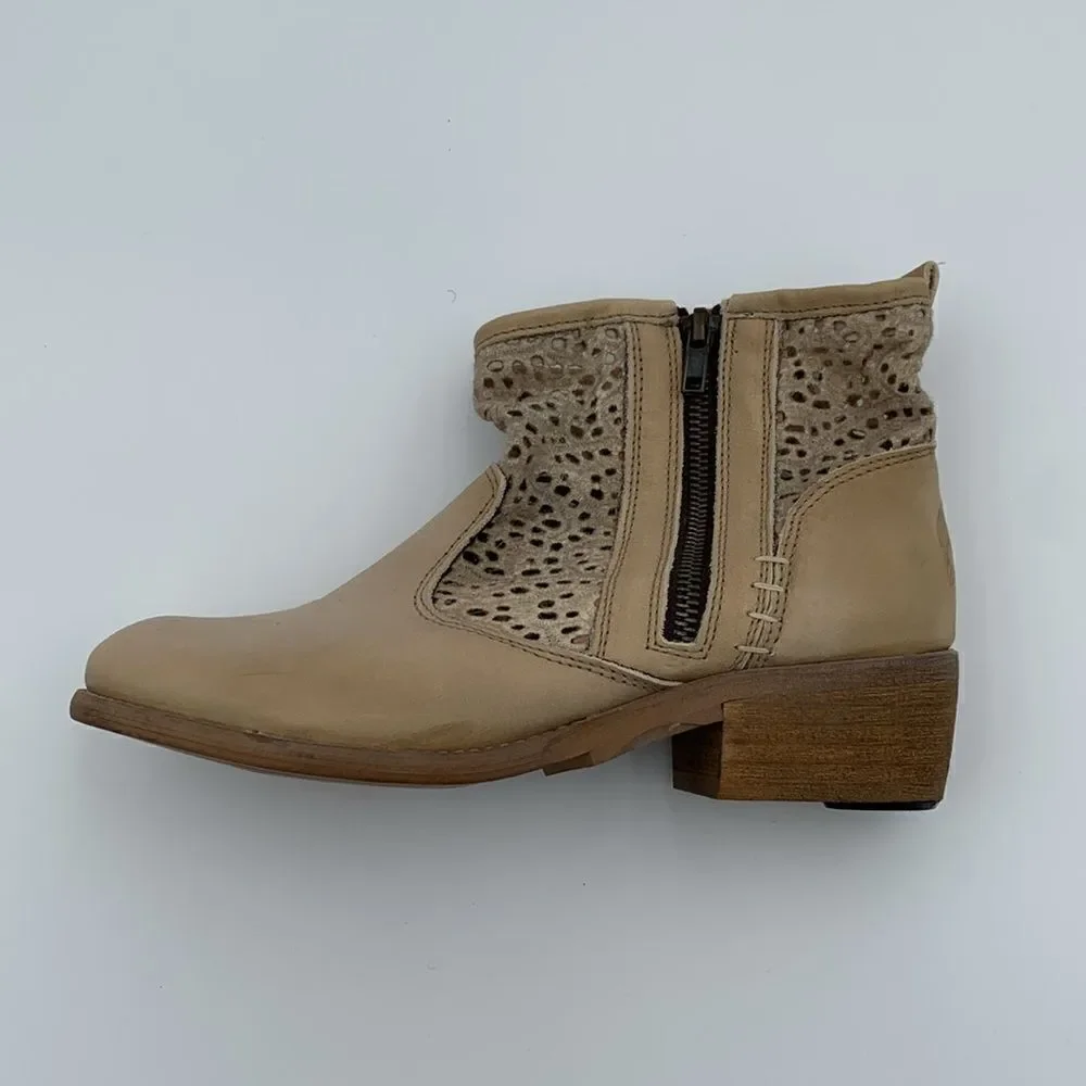 Coolway leather die cut ankle boots booties woman’s size 37