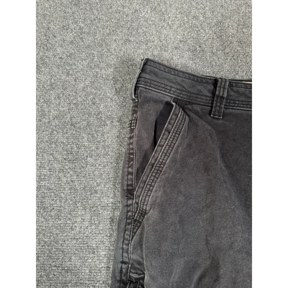 Legendary‎ Outfitters Canvas Pants Mens 38x32 Black Outdoor Hiking Work Stretch
