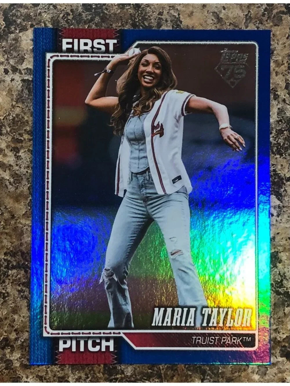 2026 Topps Maria Taylor First Pitch FP-11 Blue Foil SP 37/150