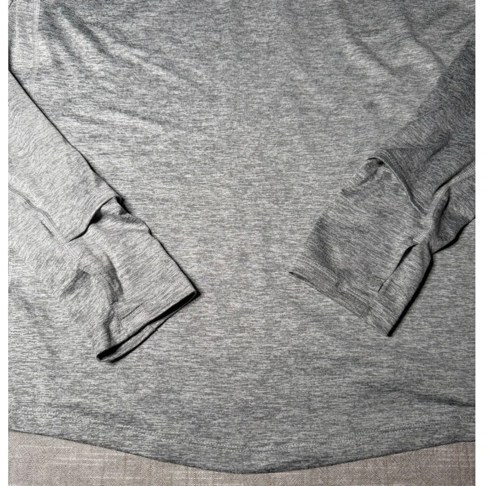 Nike Running Pacer Dri-FIT Women Grey Heather Quarter Zip Pullover CU3220-084 M