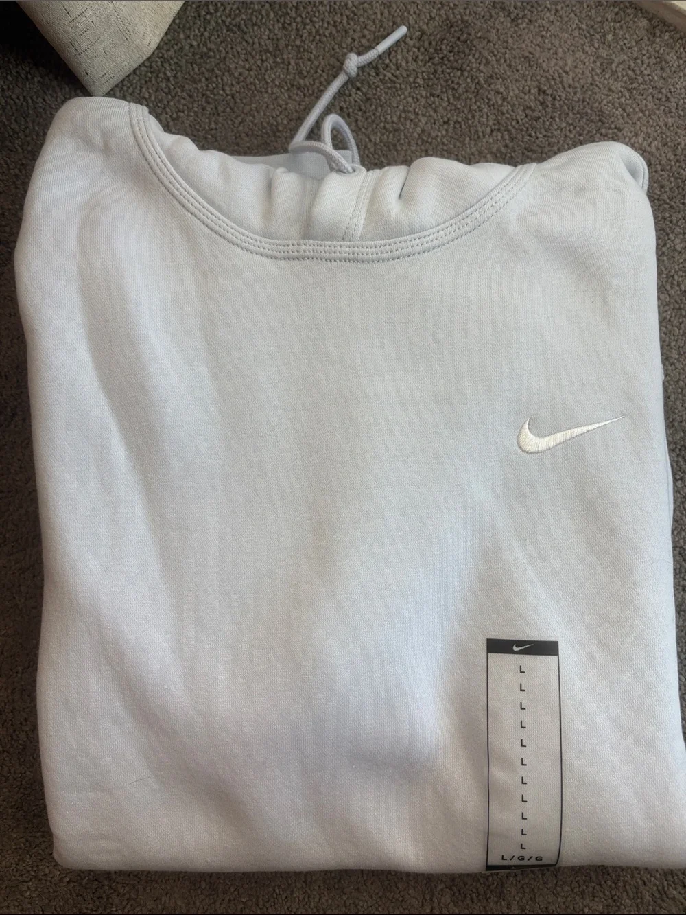 Nike Light Blue Hoodie. NEW with tags