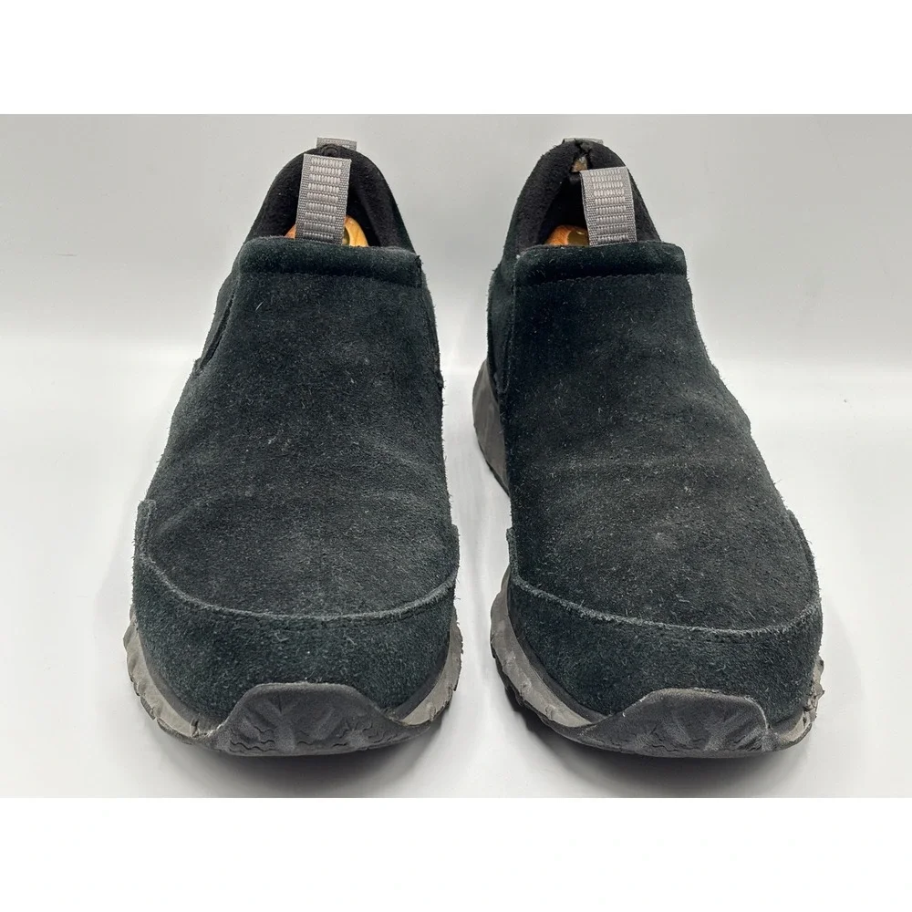 L.L.Bean Men's Black Suede Slip On Comfort Shoes Casual Walking Loafers Size 11