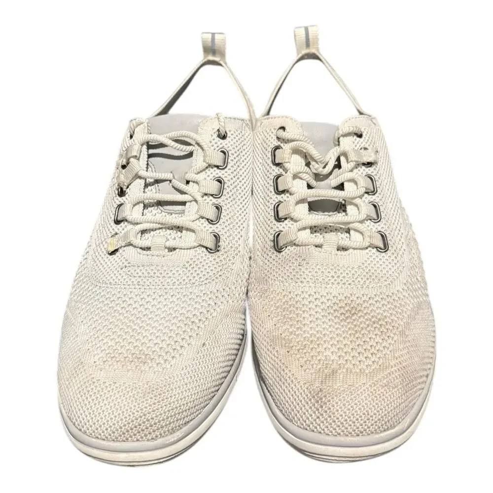 Johnston Murphy Men’s Knit Top Sneakers White Size 11.5 M B22 59 3618