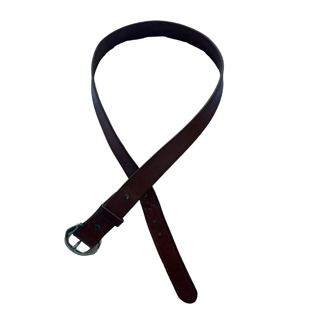 Andy‎ langlois leather belt with brass XL