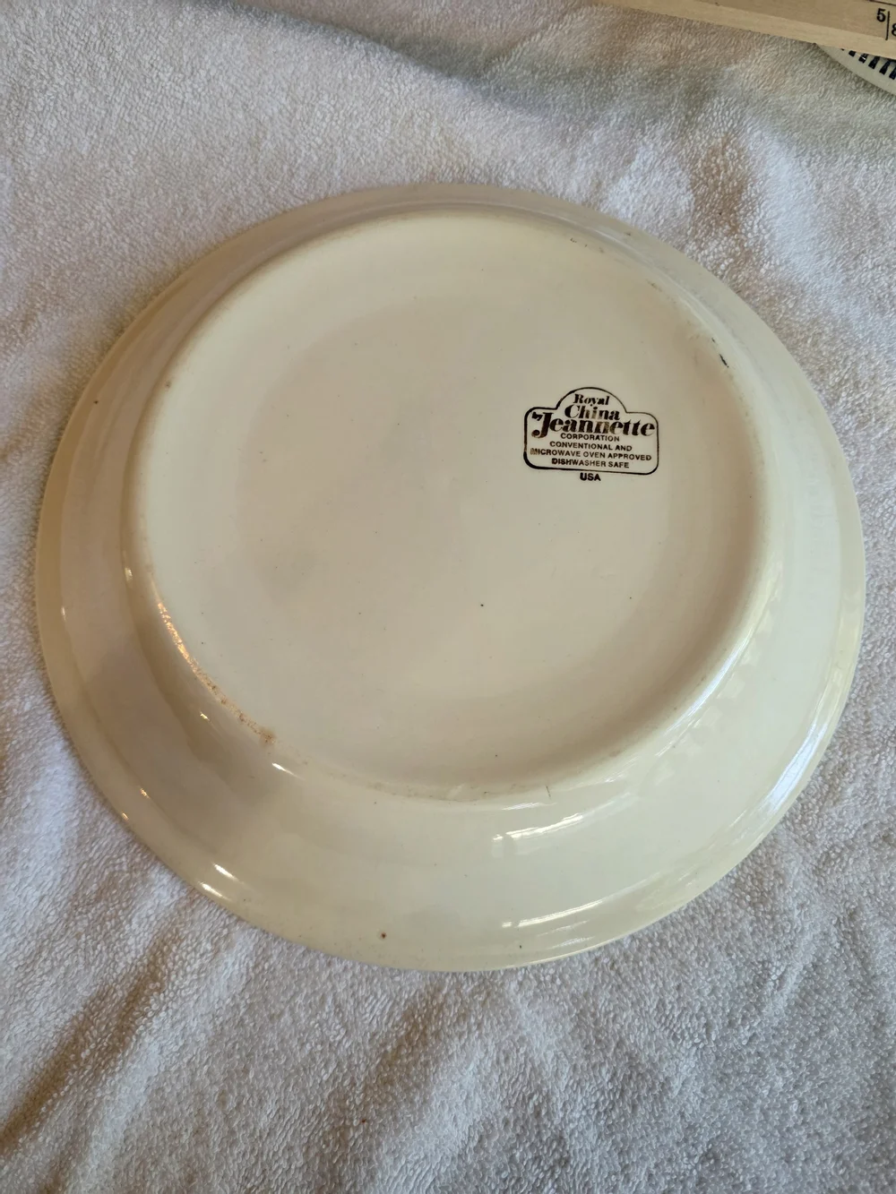 Vintage Strawberry Pie Plate With Recipe