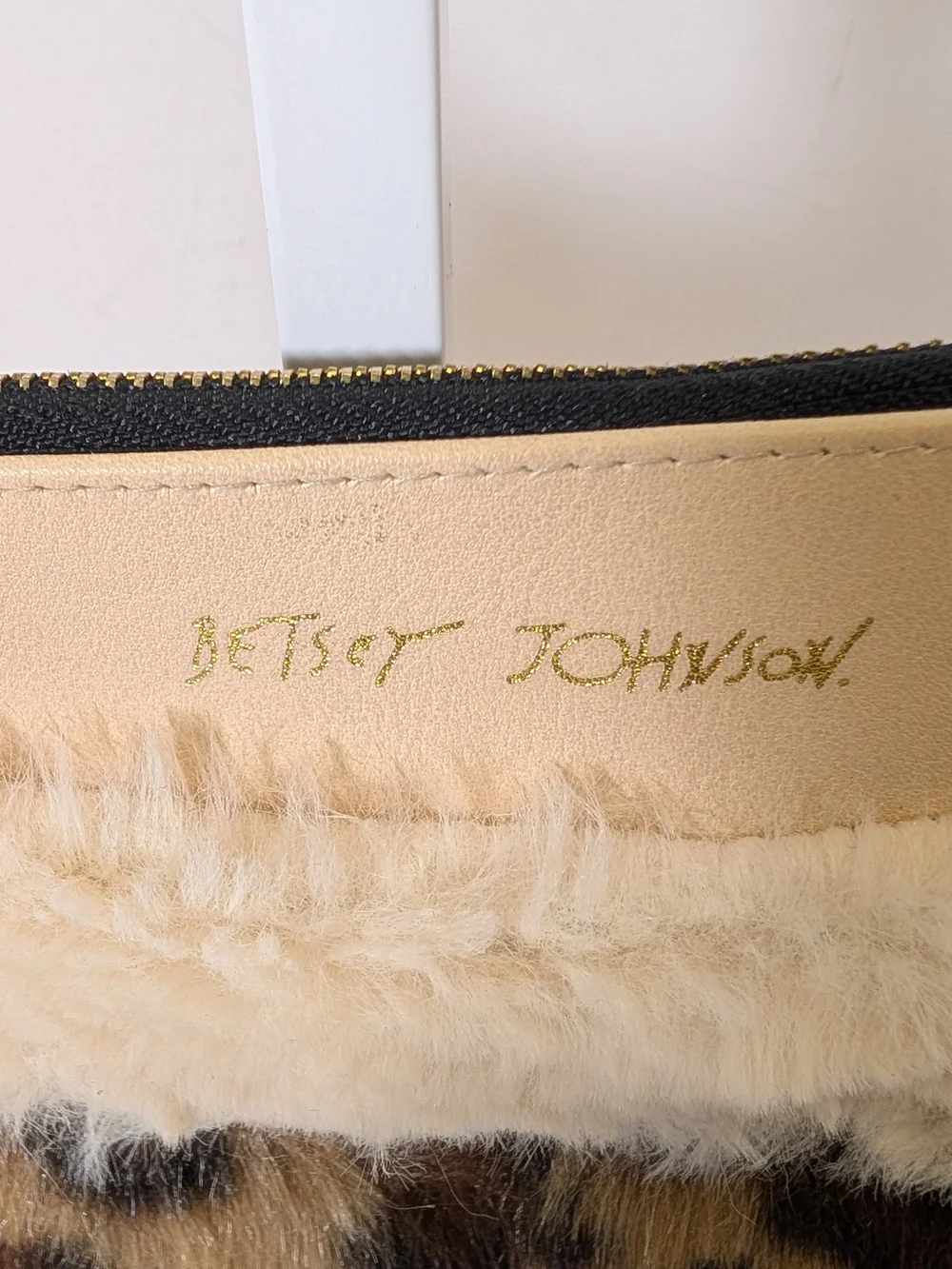 Betsey Johnson compact wristlet