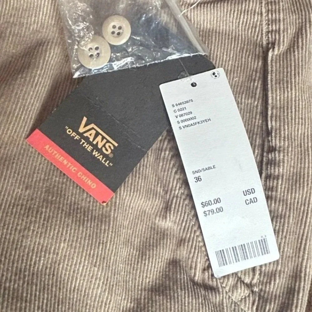 Vans Urban Outfitters Relaxed Fit Corduroy Pants 36 Skater Streetwear Gorpcore