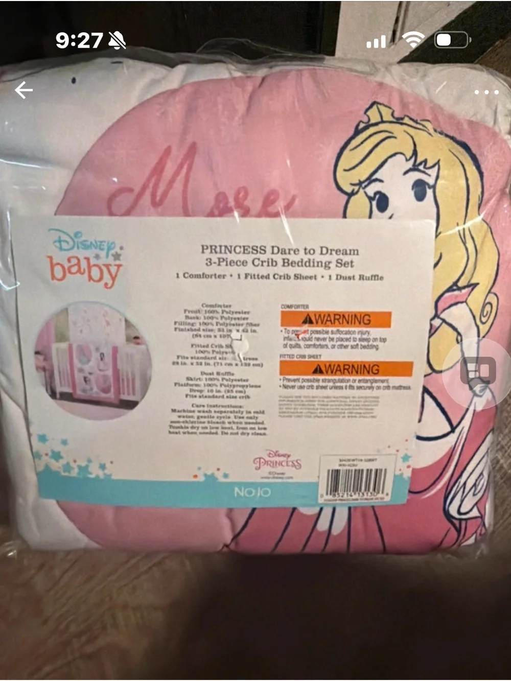 Disney princess crib