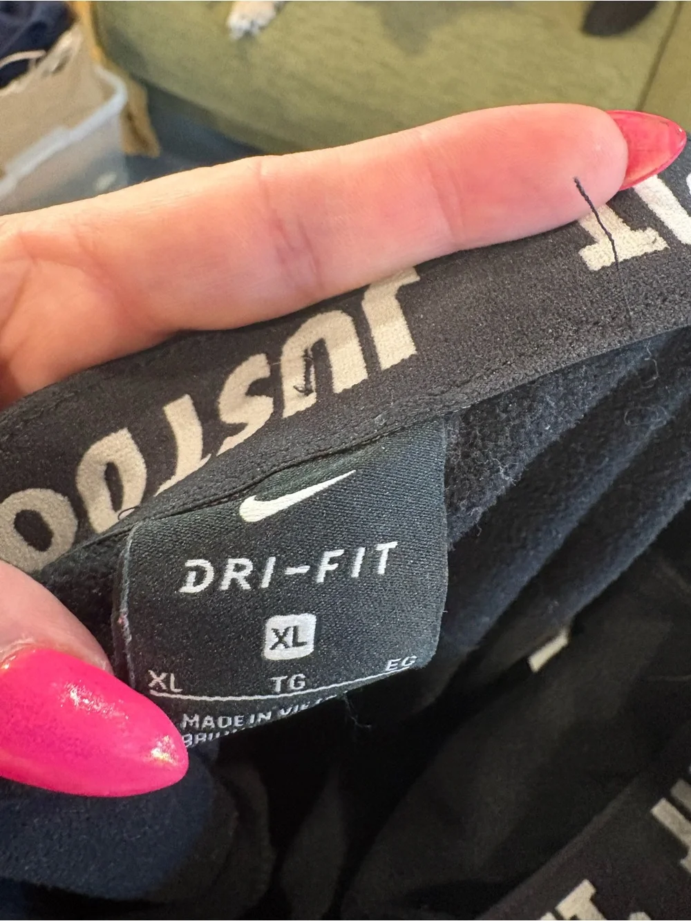 Nike Black and Gray Girls' Performance Leggings