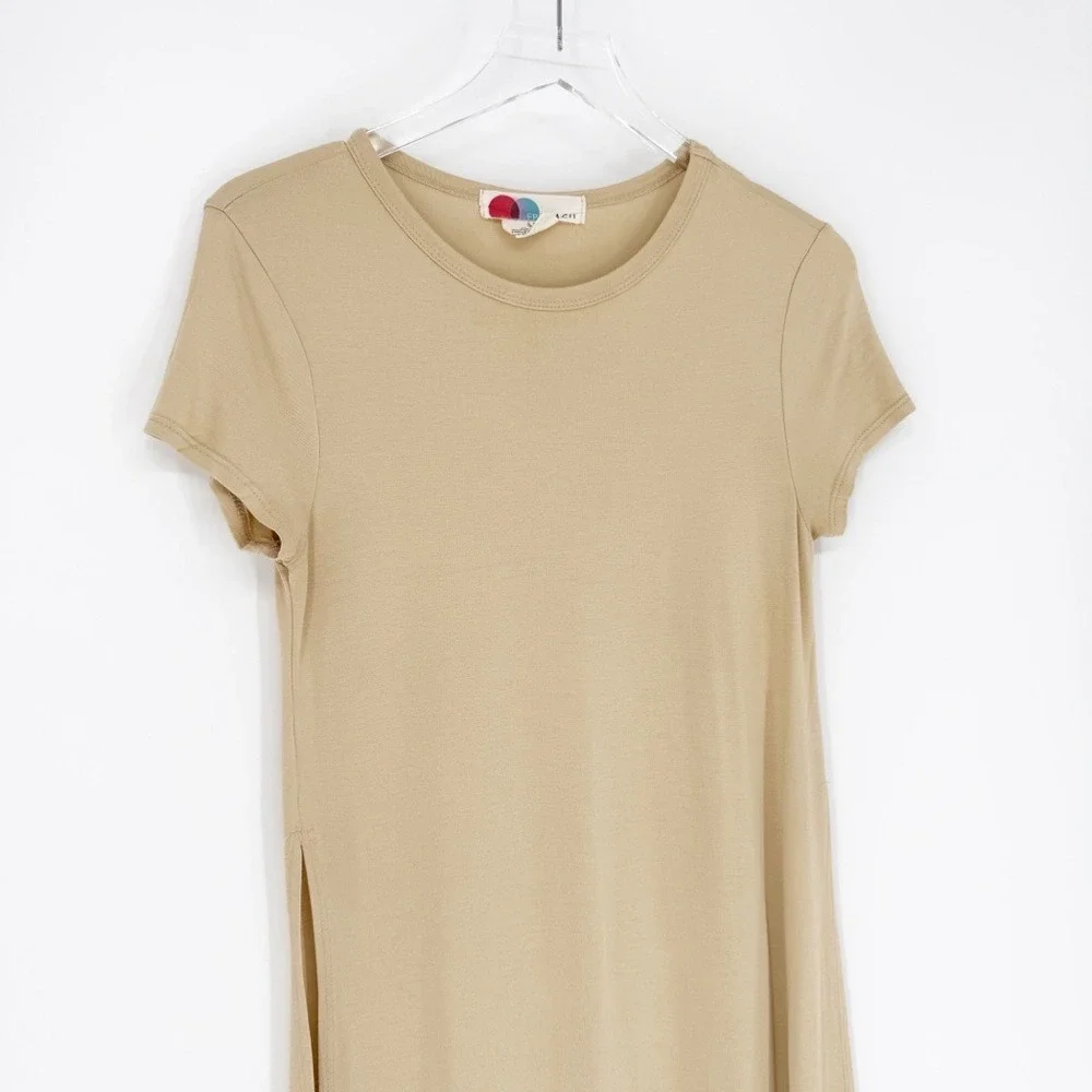 Free People Beach Tulip Tunic Top Women's S Tan Boho
