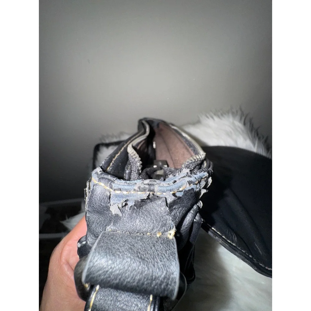 Trinity Ranch Western Tooled Faux‎ Leather Crossbody Bag Turquoise Black Studded