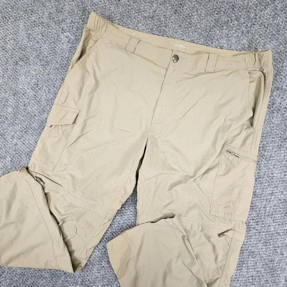Columbia Mens Silver Ridge Convertible Cargo Pants‎ Khaki Beige 42x32 Omni-Shade