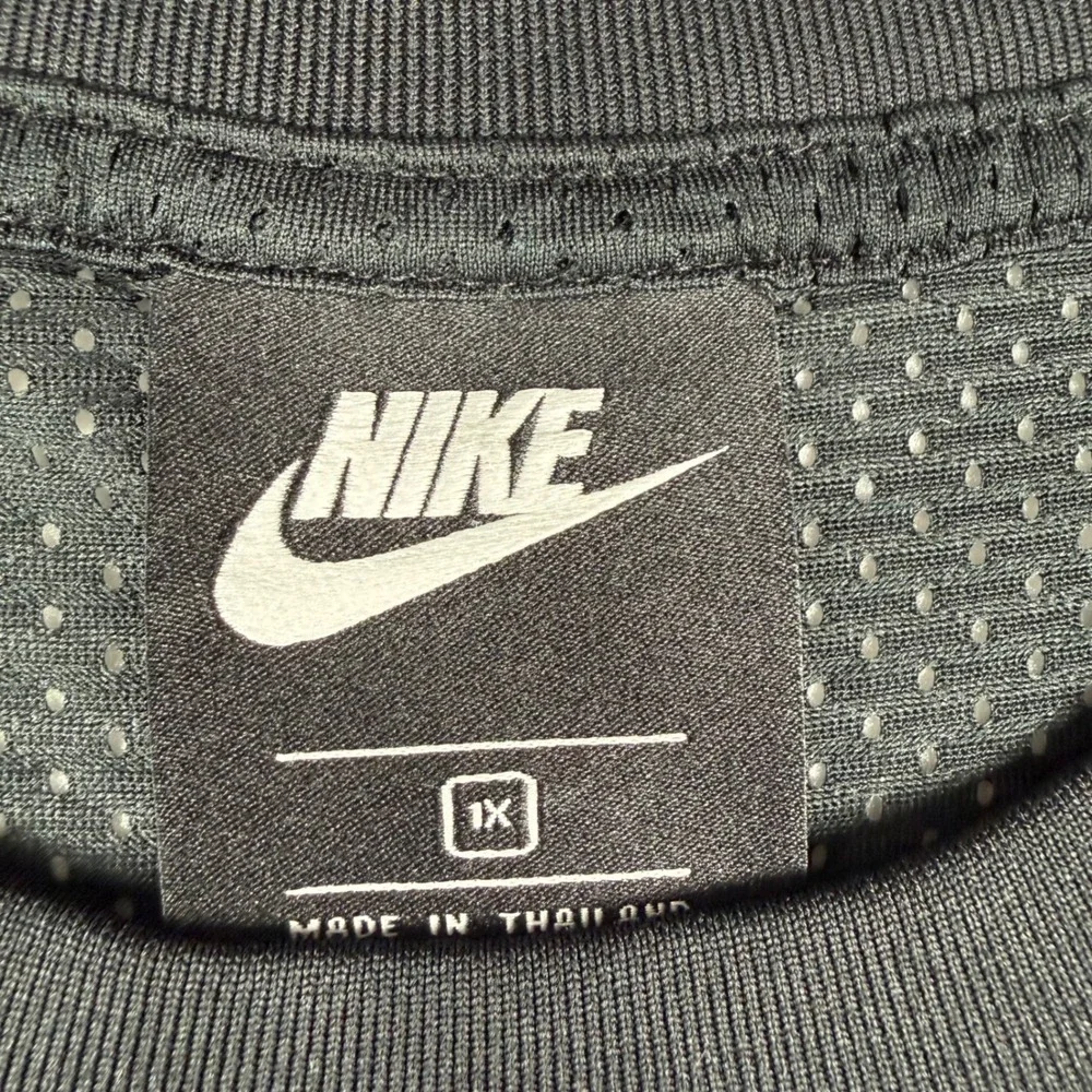 Nike Sportswear T Shirt Dress Black Mesh Panel Embroidered Swoosh Women 1X