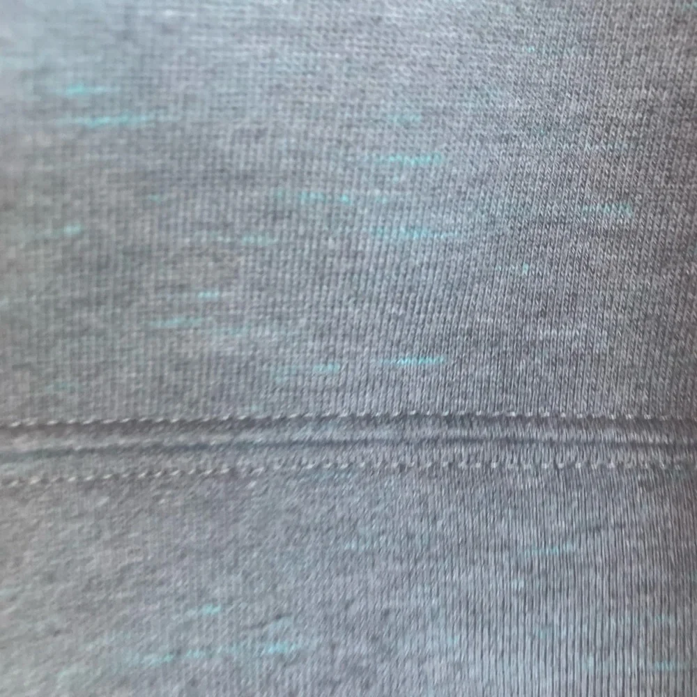Nike Dri-Fit Women’s Large Sweatshirt Scoop Neck Boxy Gray & Turquoise Lounge