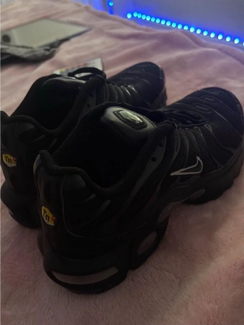 Nike Women's Black Athletic Sneakers with Subtle Silver Accents