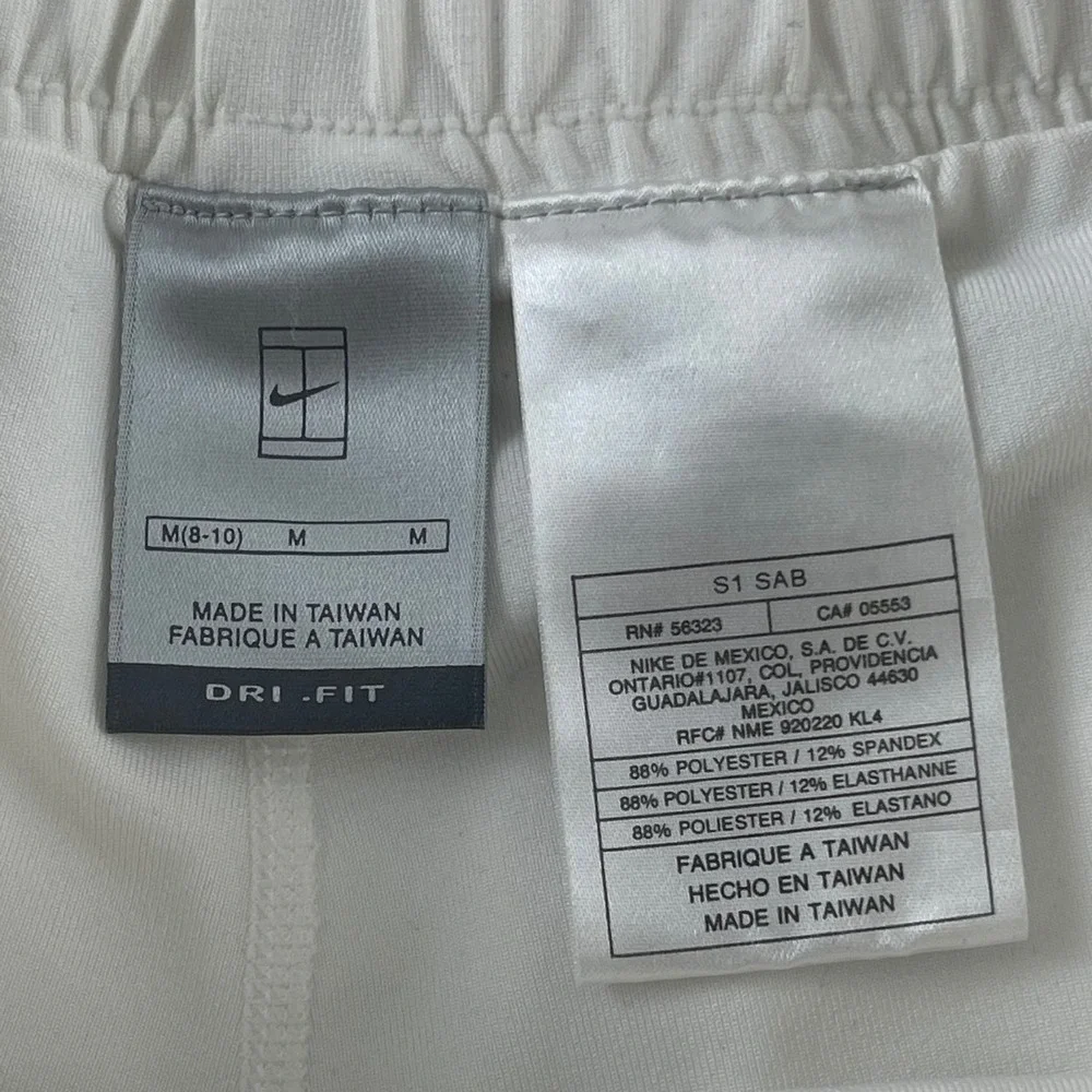 Nike Dri Fit Tennis Skirt White Athletic Skort Skirt Women M 8 10‎