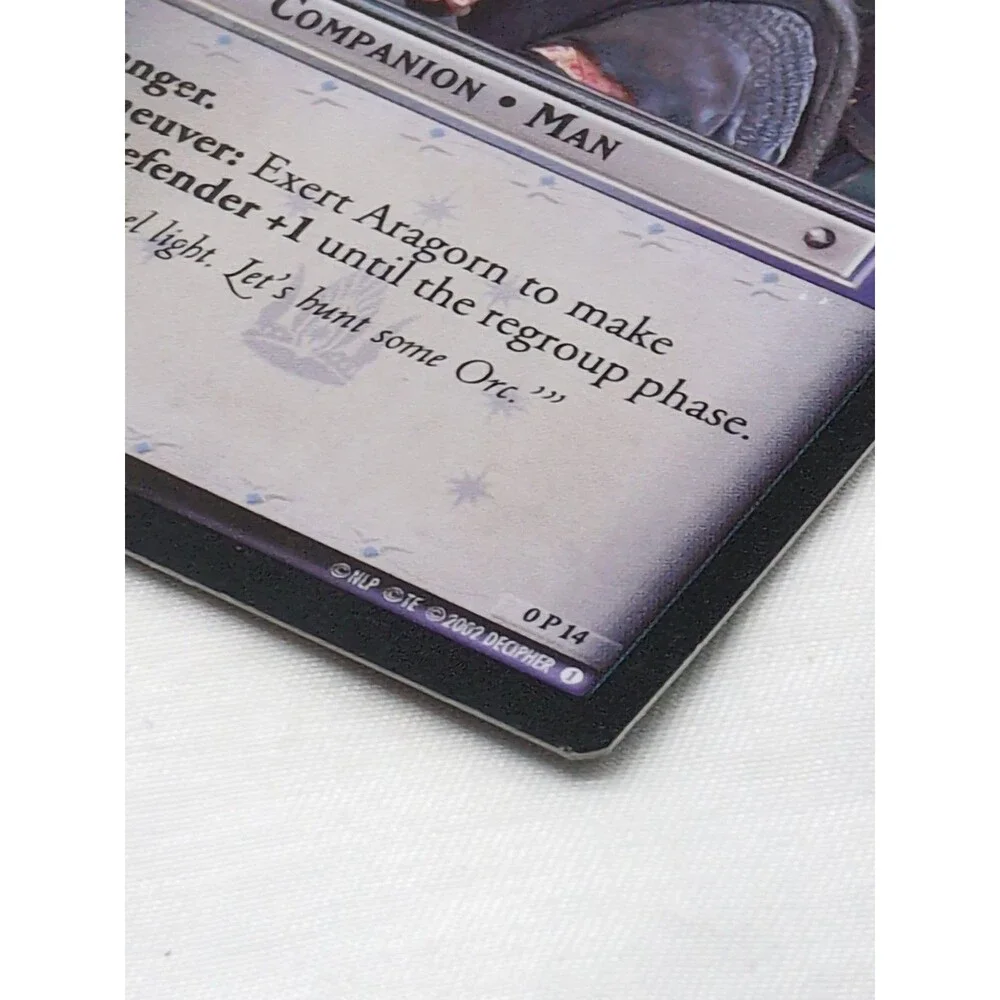 LOTR TCG Foil Aragorn Ranger Of The North Card 0P14