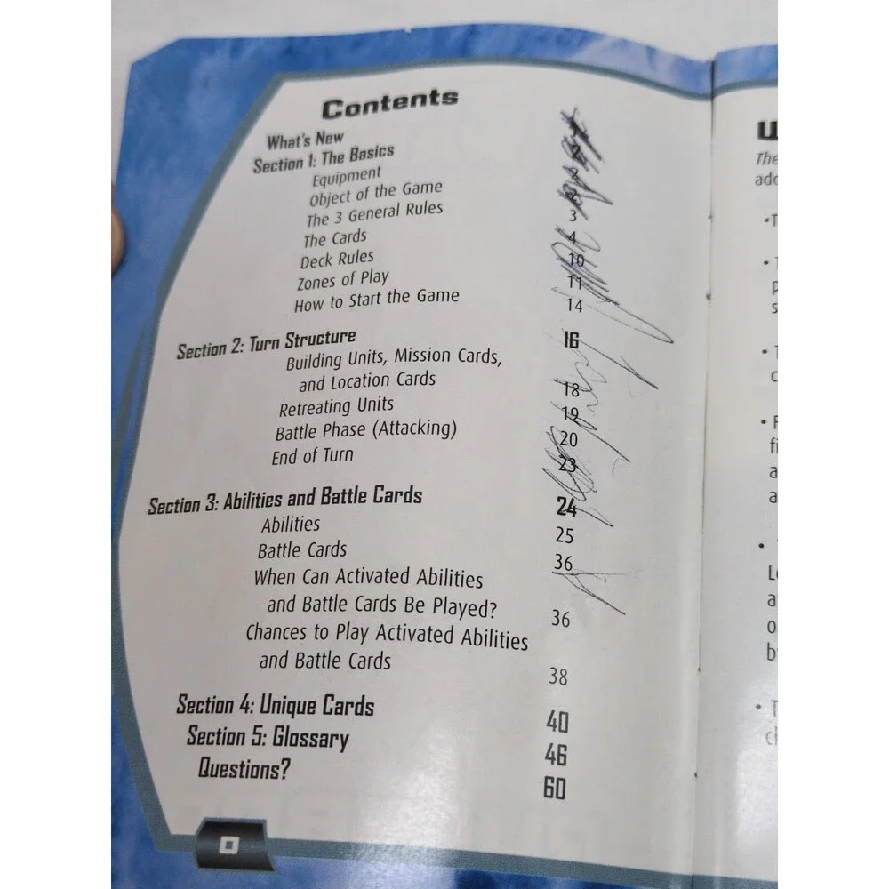 Star Wars Trading Card Game Rulebook WOTC