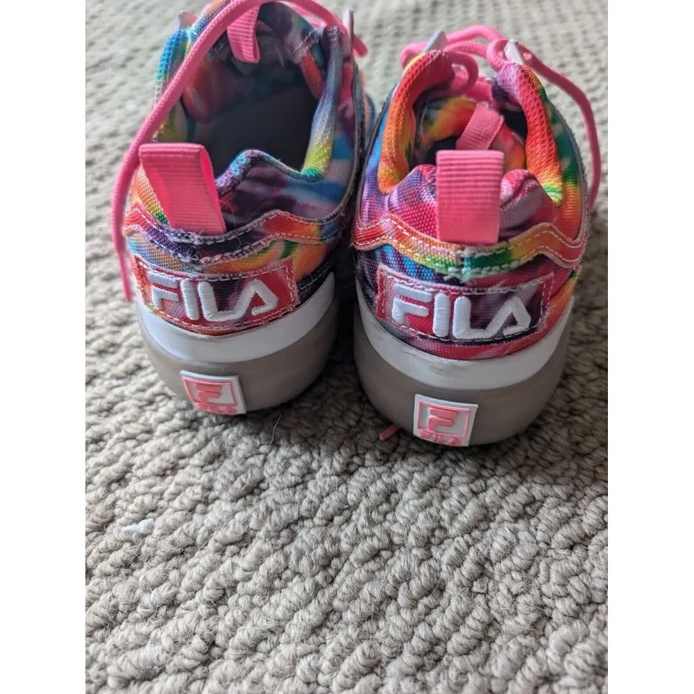 Fila Disruptor II Vulcanized Womens Pink Canvas Lifestyle Sneakers Shoes 5.5 Exc