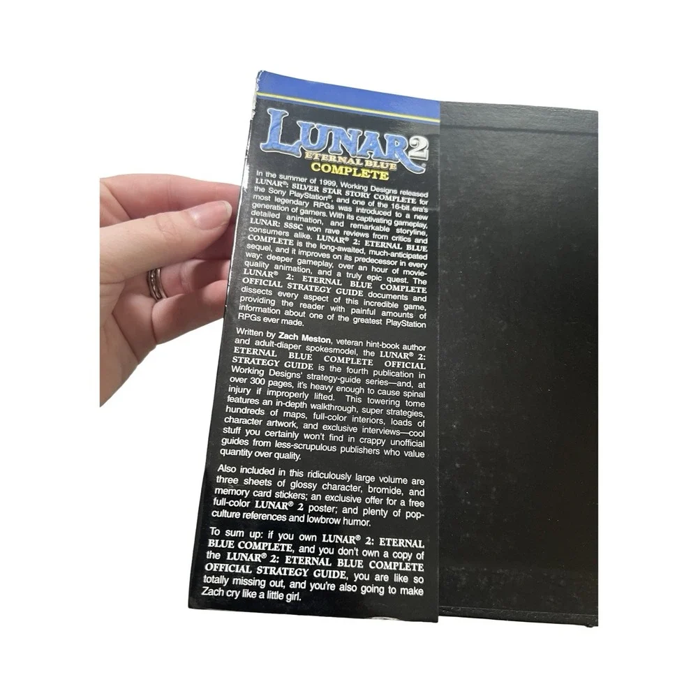 Lunar‎ 2 Eternal Blue Complete Official Strategy Guide PS1 Working Designs JRPG