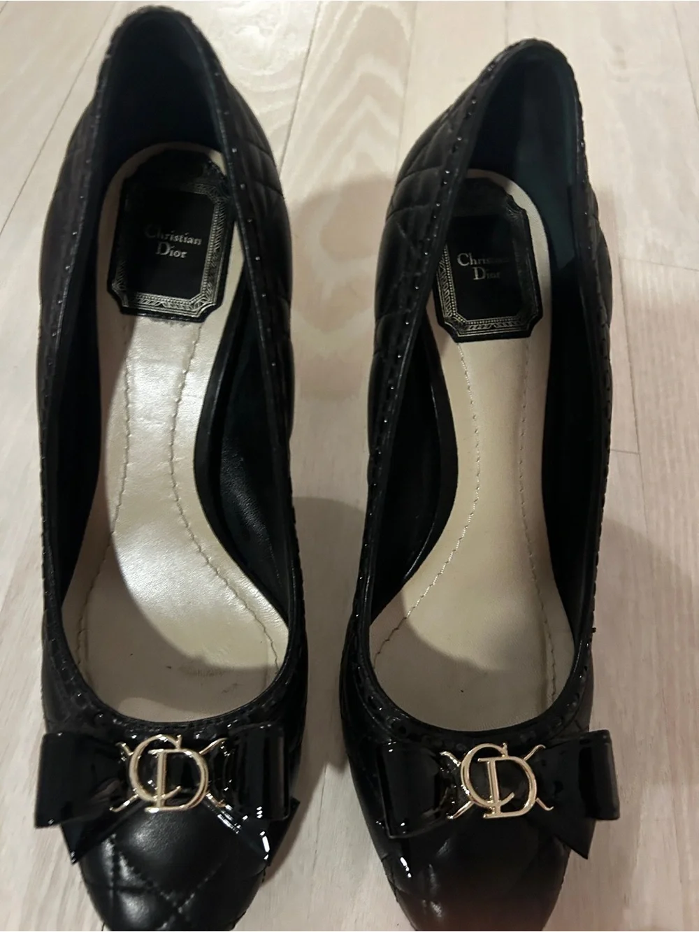 Dior heels cannage