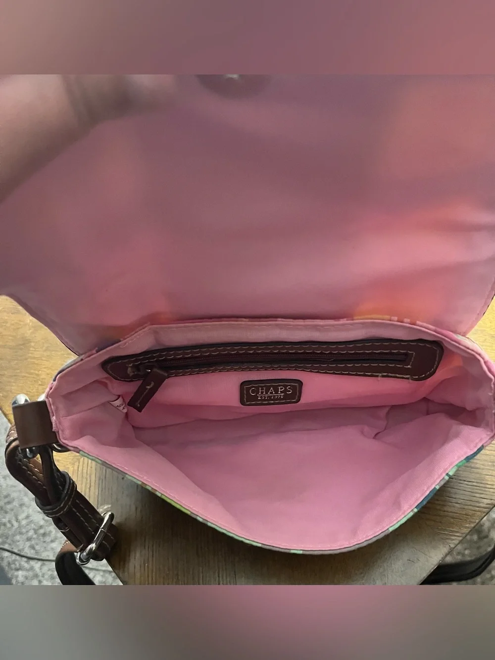 Chaps compact crossbody
