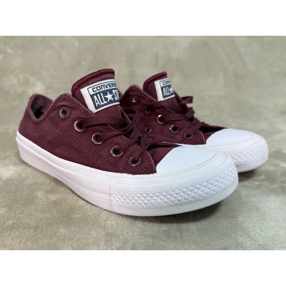 Converse Chuck Taylor II Lunarlon Men's 3‎ Women's Size 5 Maroon Red All Star