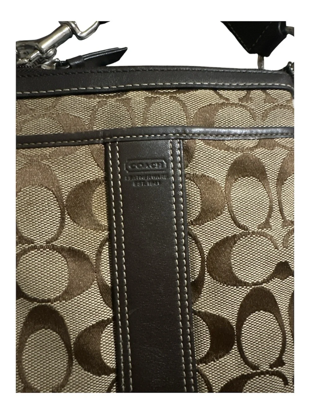Coach signature crossbody