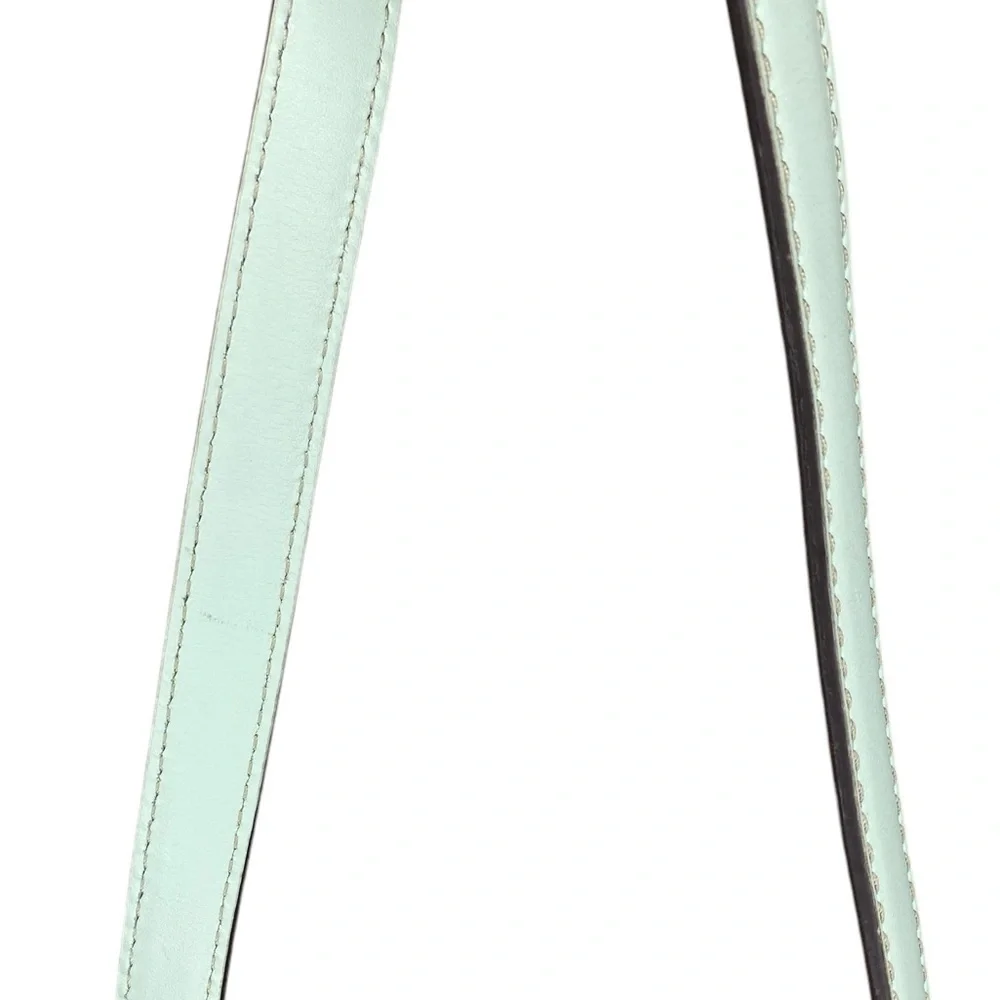 Kate Spade Essex Scout Faded Mint Genuine Leather Crossbody Satchel Flap Bag
