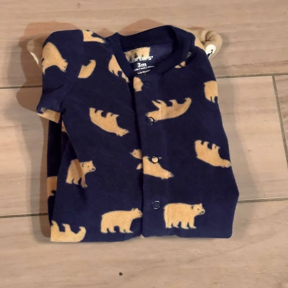 6pc bundle lot size 3m 1 jumpsuit set 1 footsie 1 one pieces 1 short 1 pants